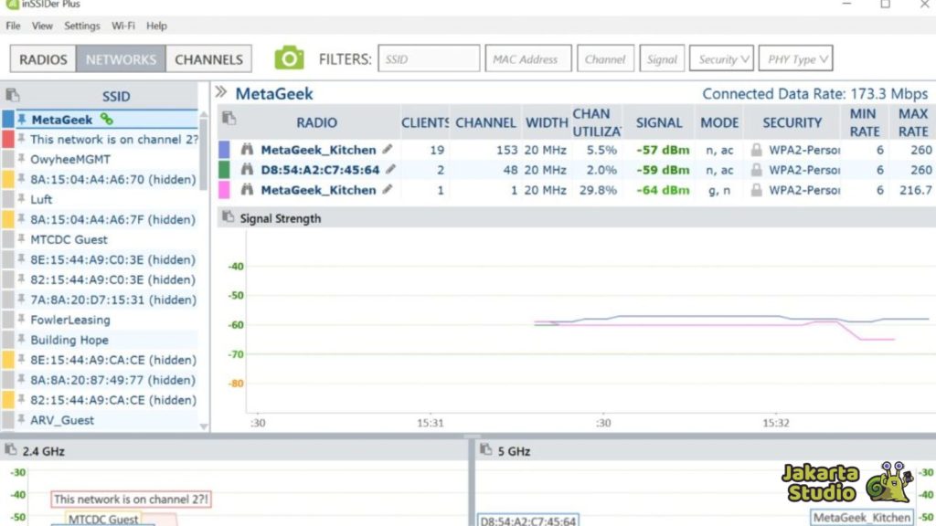 Analisis Jaringan dengan Software WiFi Analyzer
