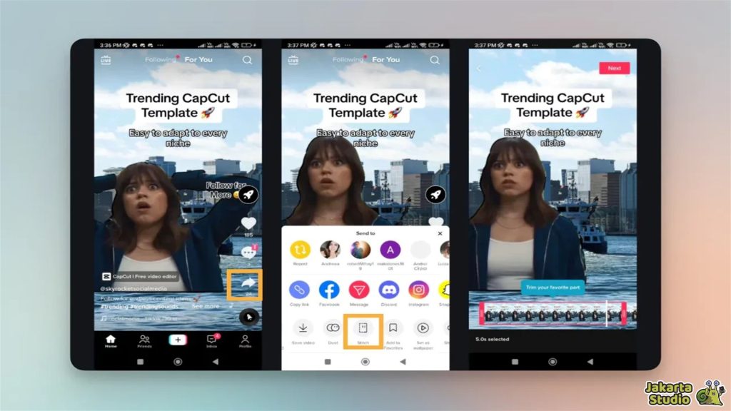 Cara Menggunakan Stitch TikTok