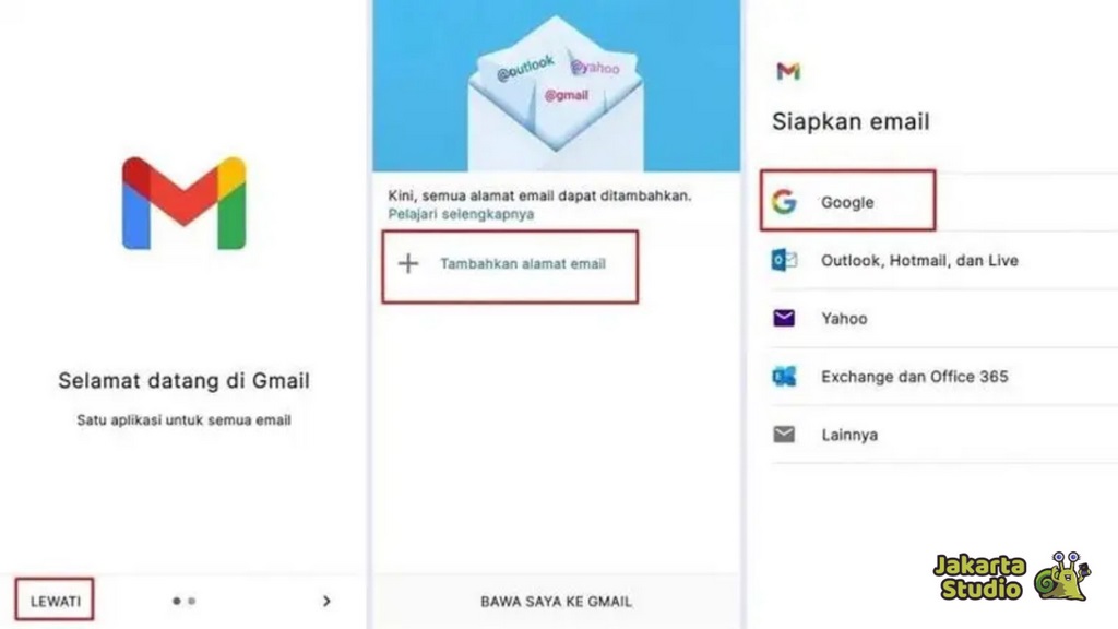 Cara Membuat Email Baru di Android