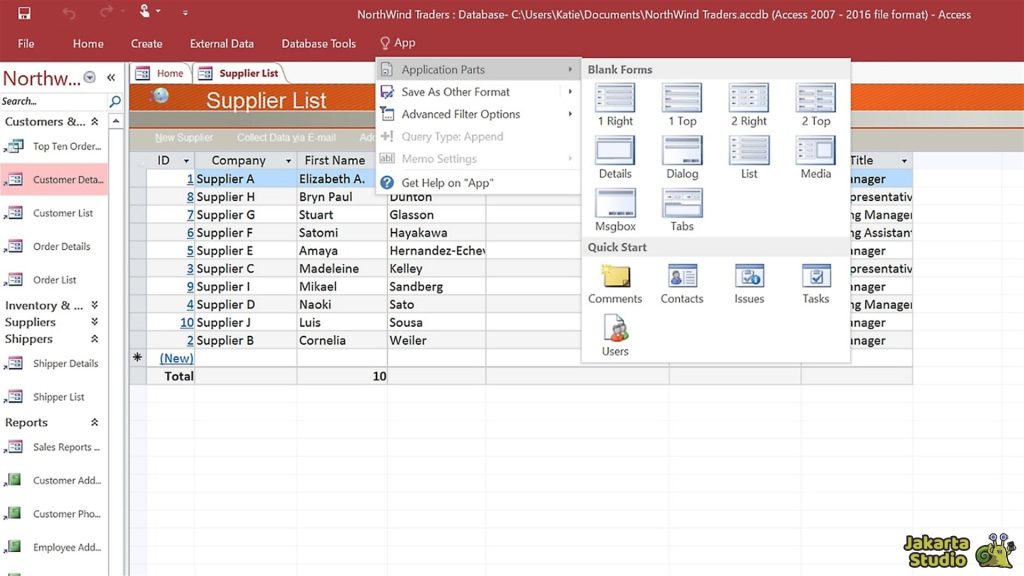 Perbedaan Microsoft Access dan Excel