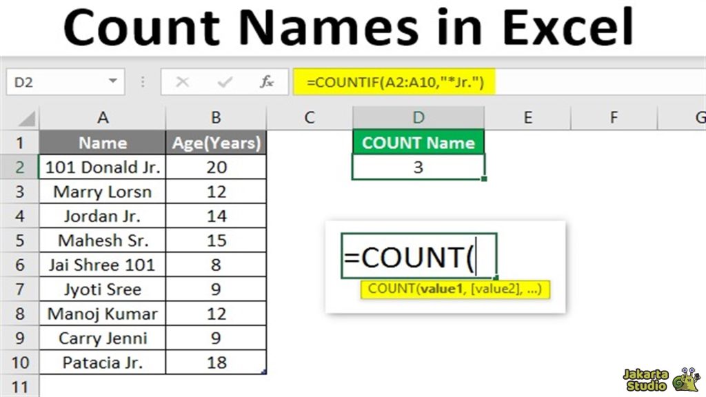 Rumus Statistik Excel