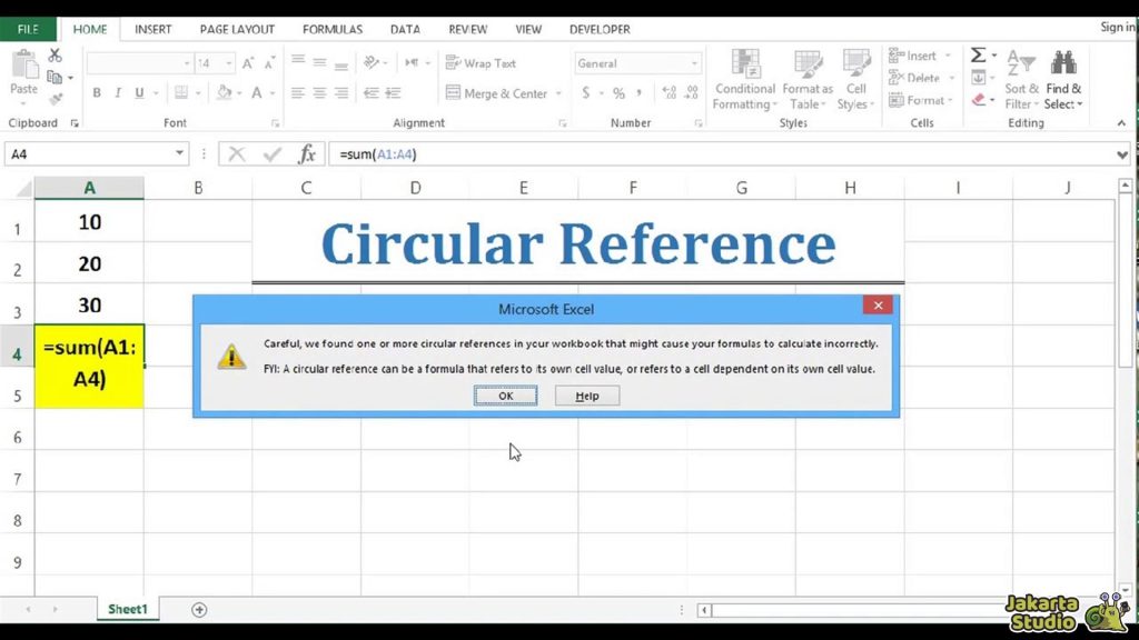 Solusi Rumus Excel Tak Berfungsi