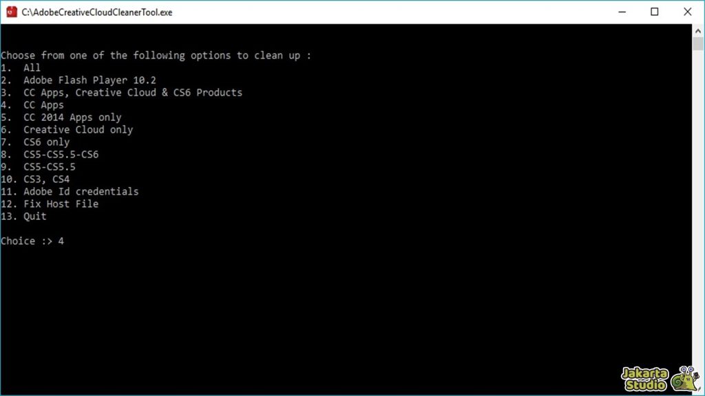 Uninstall Adobe Creative Cloud