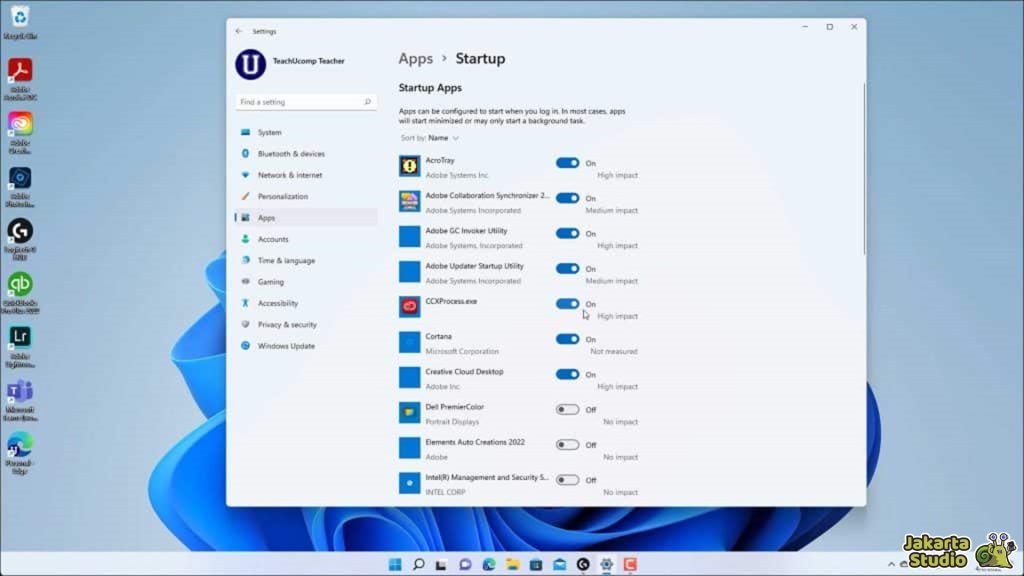 Cara Mematikan Startup Windows 11