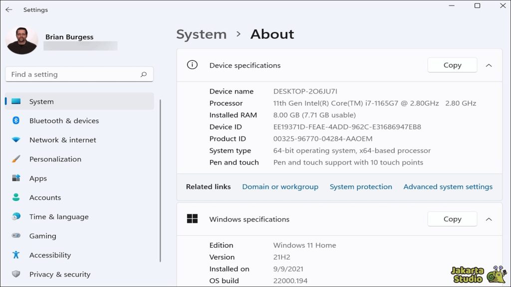 Cek Versi Windows