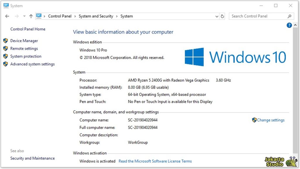 Cek Versi Windows