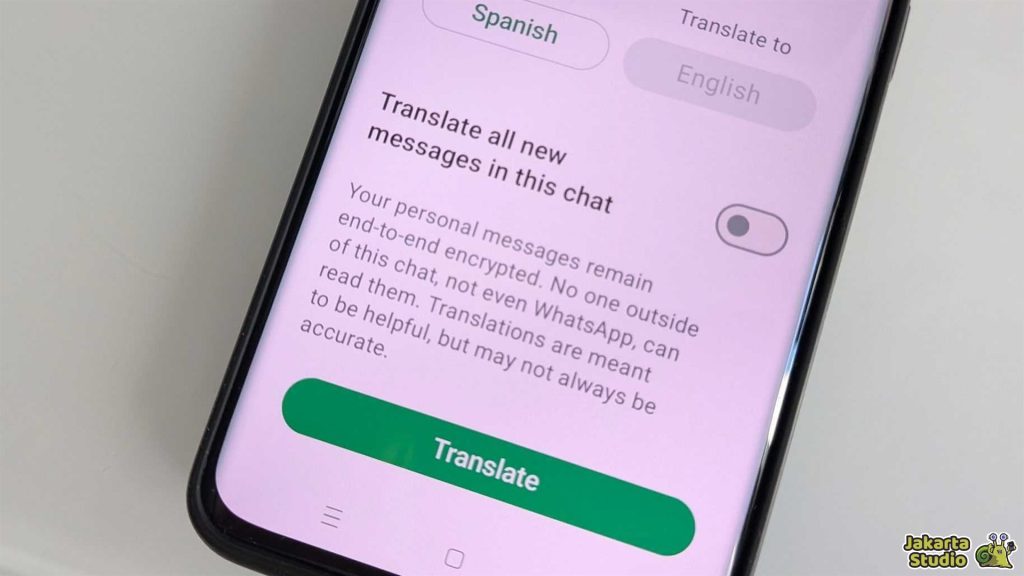 Fitur Terjemahan Whatsapp