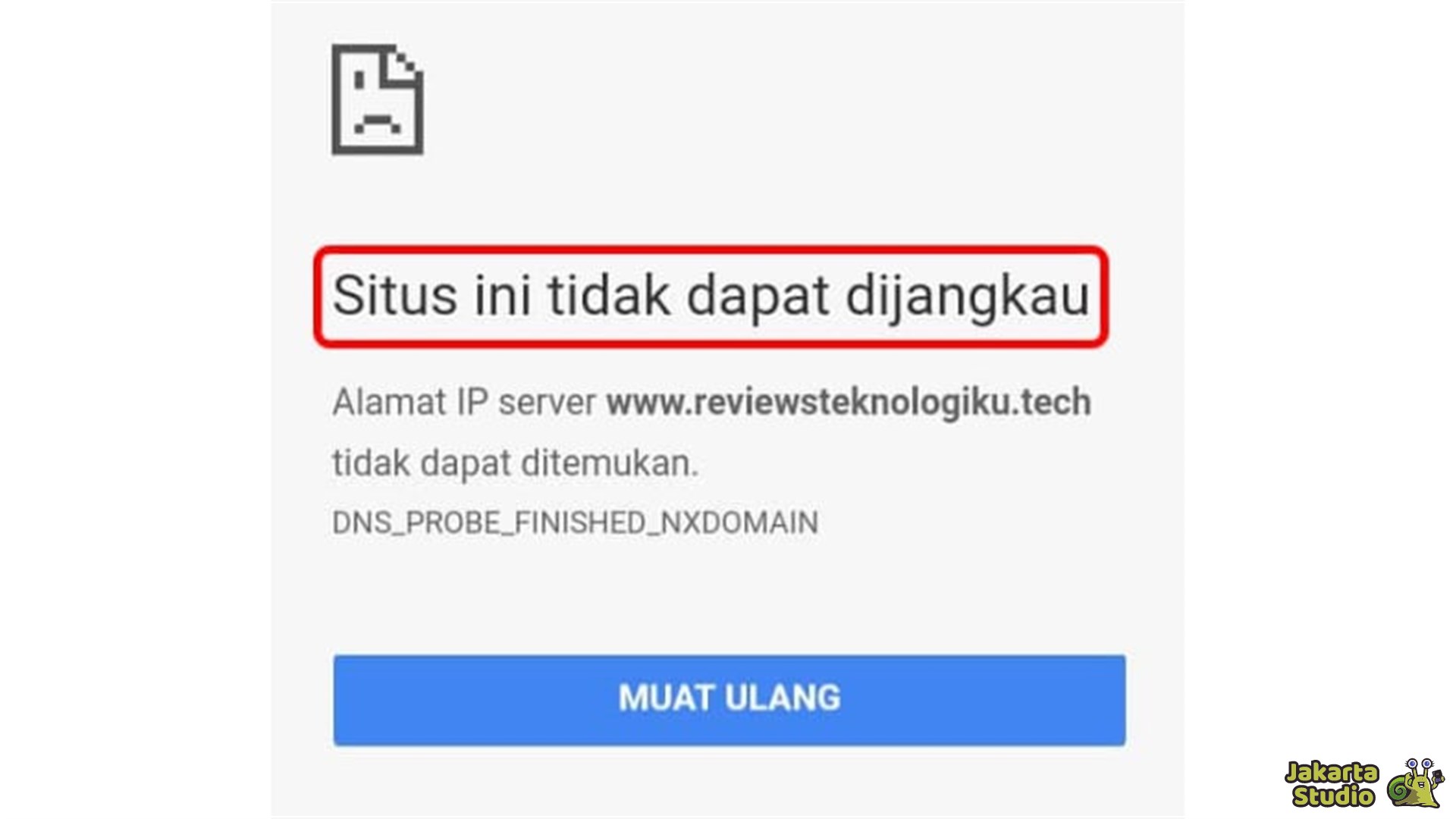 Cara Mengatasi Error This Site Can’t Be Reached