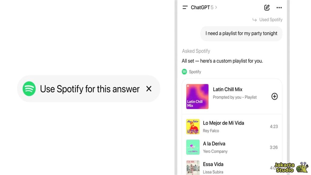 Cara Mencari Lagu di Spotify Lewat ChatGPT