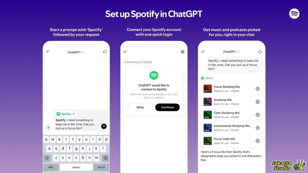 Cara Mencari Lagu di Spotify Lewat ChatGPT