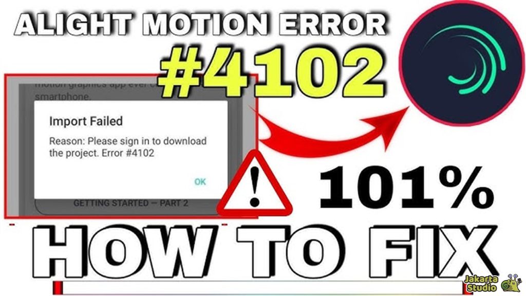 Solusi Alight Motion Eerror 4102