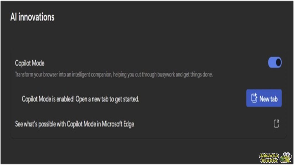Aktifkan Copilot Mode Microsoft Edge