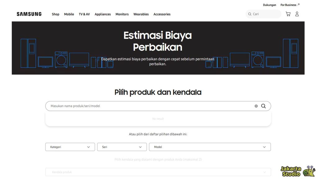 Biaya Ganti LCD Ori Samsung