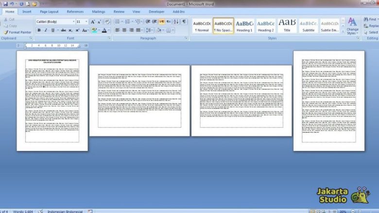 Cara Membuat Landscape di Word Hanya 1 Halaman dengan Mudah