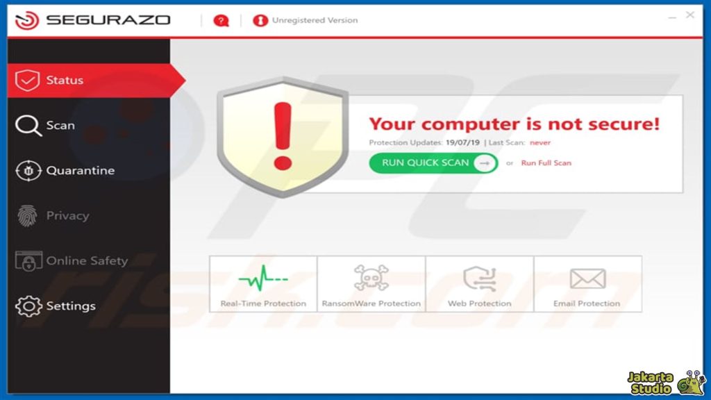 Cara Uninstall Segurazo