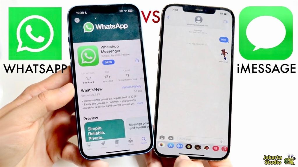 Perbedaan Whatsapp dan iMessage