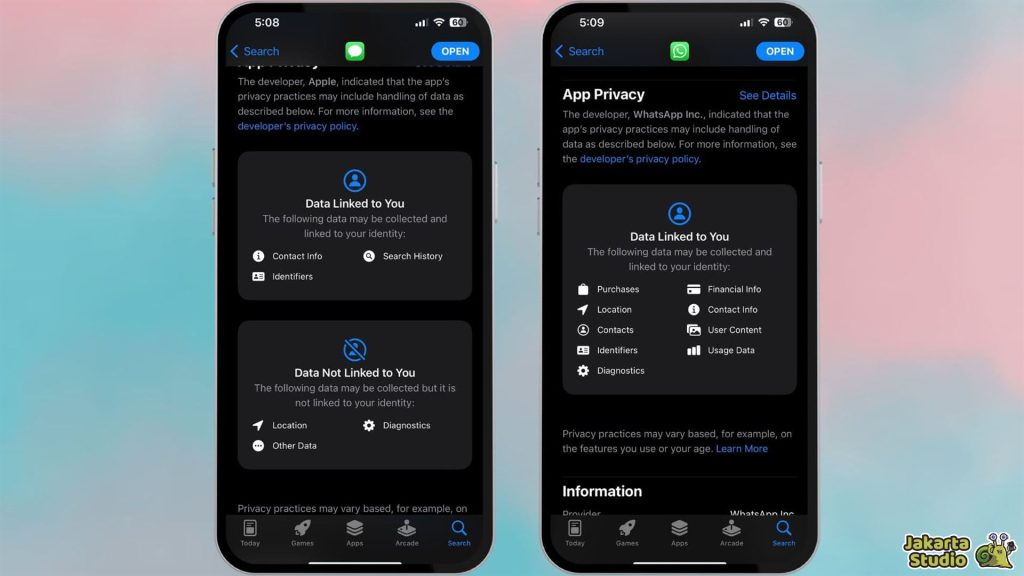 Perbedaan Whatsapp dan iMessage