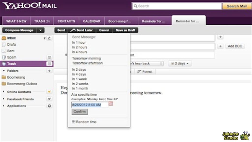 Cara Jadwalkan Email