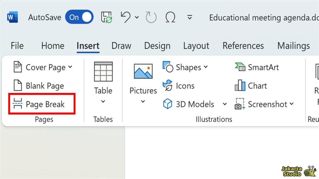 Cara Menambah Halaman Word
