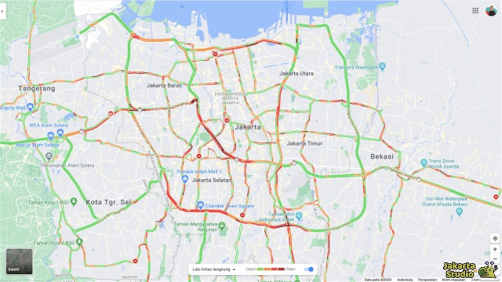 Cek Kemacetan Google Maps