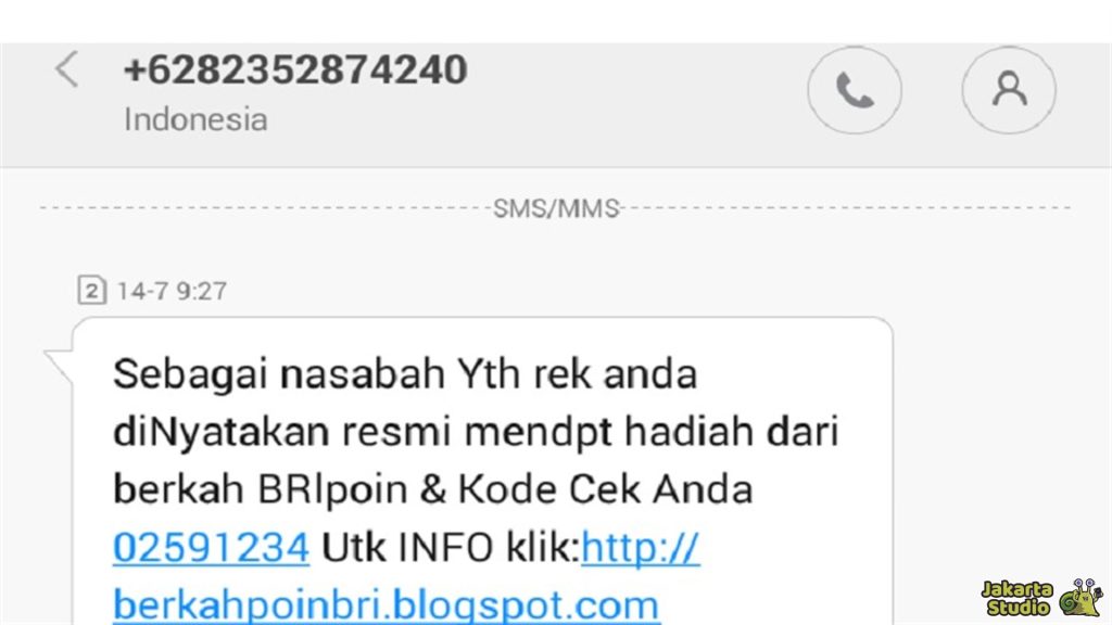Deteksi SMS Penipuan