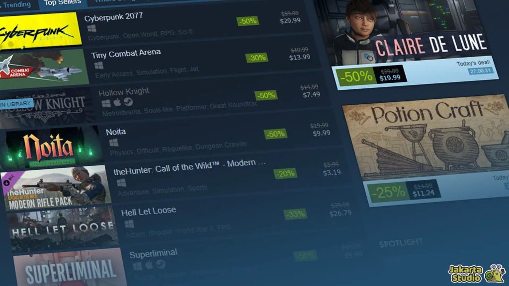 Fitur yang Dibutuhkan Steam