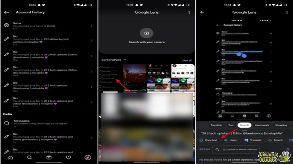 Cara Cek Bio Instagram