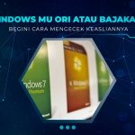 Cara Cek Keaslian OS Windows