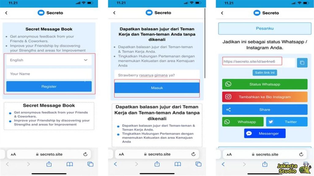 Cara Membuat Secreto Site
