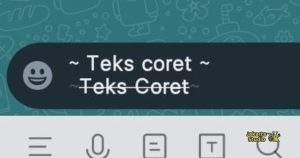 Cara Mencoret Tulisan di WA Pada Android & iPhone Menggunakan Simbol