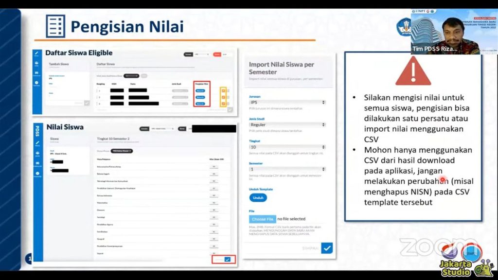 Cara Mengisi PDSS SNBP 2026