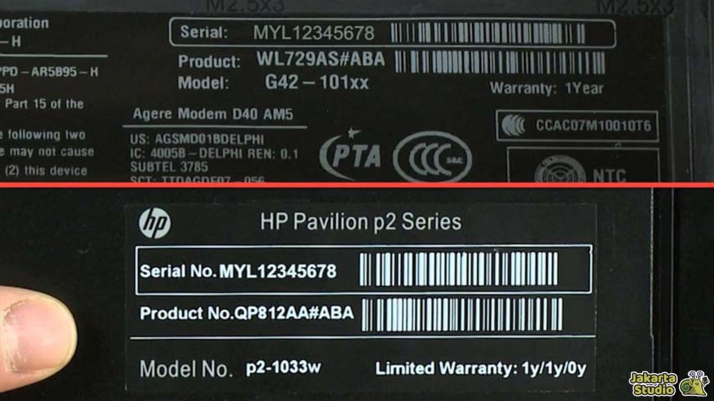 Cek Serial Number Laptop