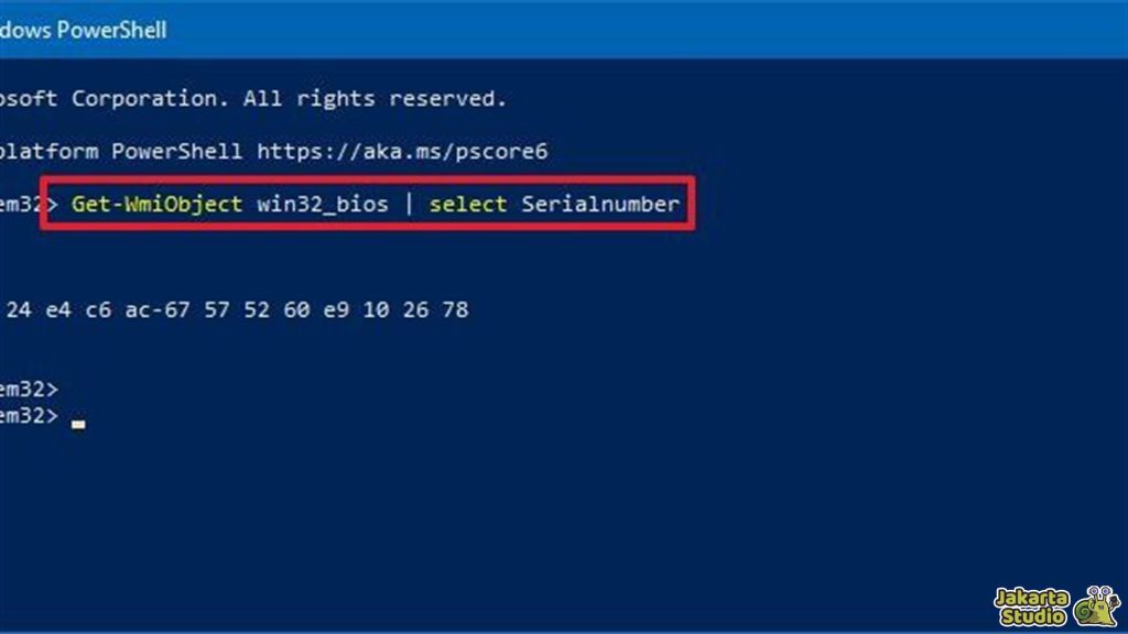 Cek Serial Number Laptop