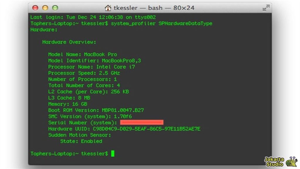 Cek Serial Number Laptop