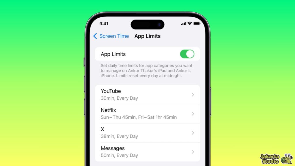 Fitur Screen Time iPhone