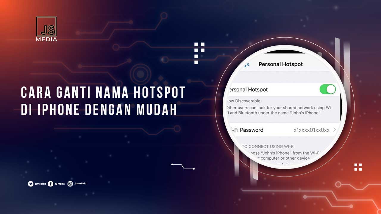 Ganti Nama Hotspot iPhone