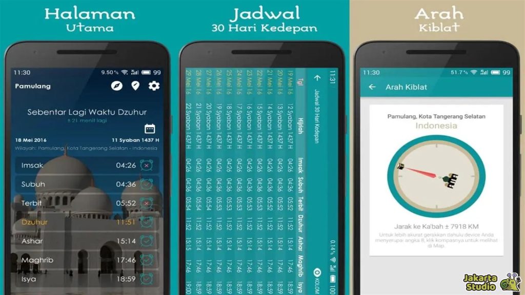 Aplikasi Jadwal Imsak dan Sholat