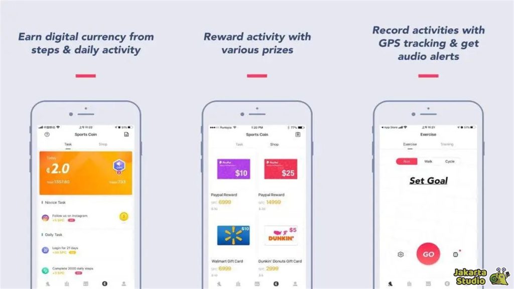 Aplikasi Jalan Kaki Penghasil Uang