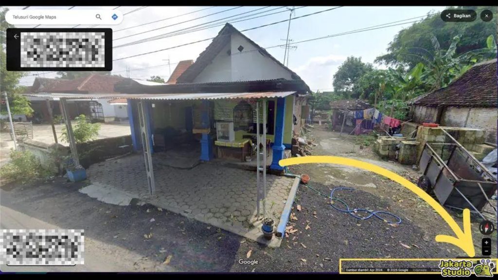 Blur Rumah Google Street View