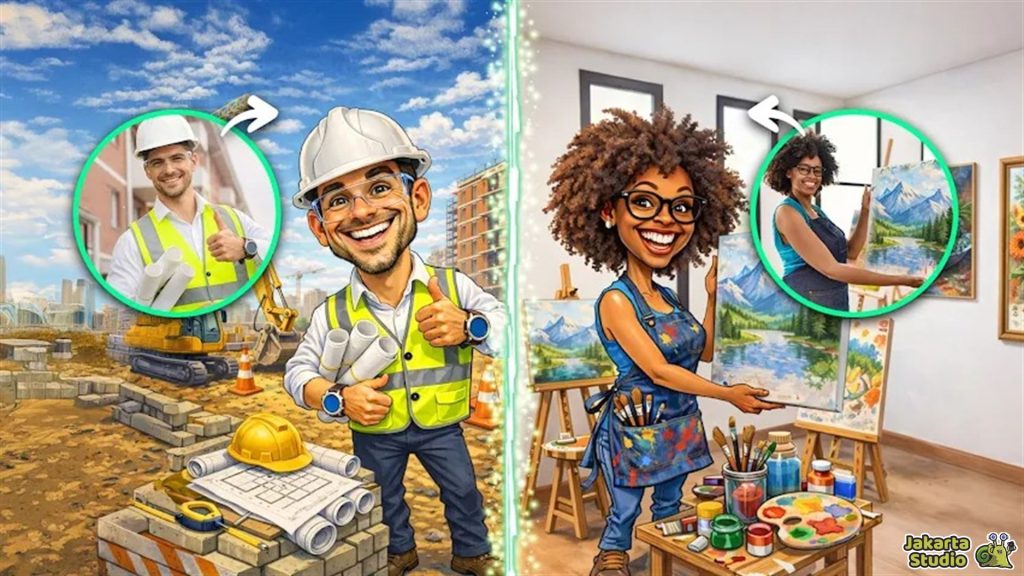 Caricature of Me and My Job