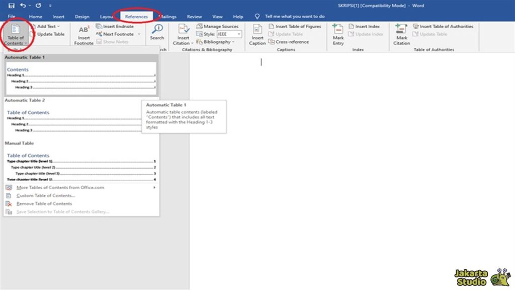 Fitur Tersembunyi Word