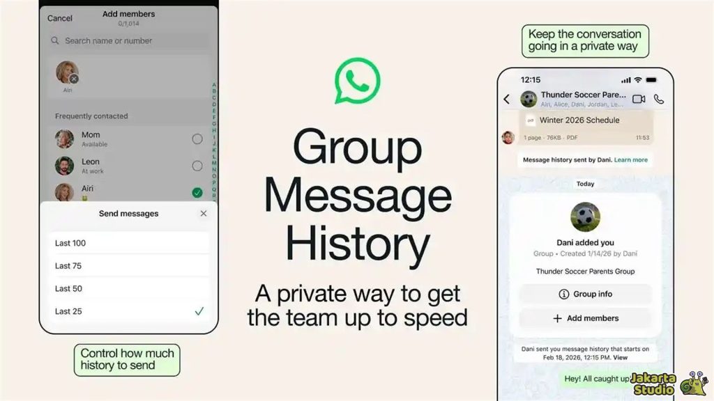 Cara Menggunakan Fitur WhatsApp Group History