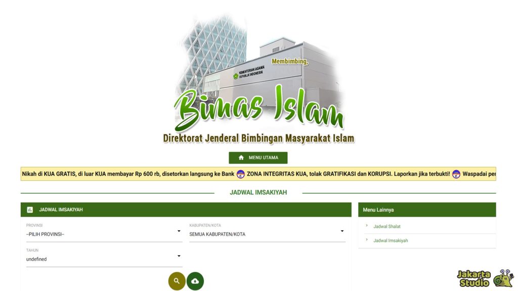 Jadwal Imsakiah Kemenag RI