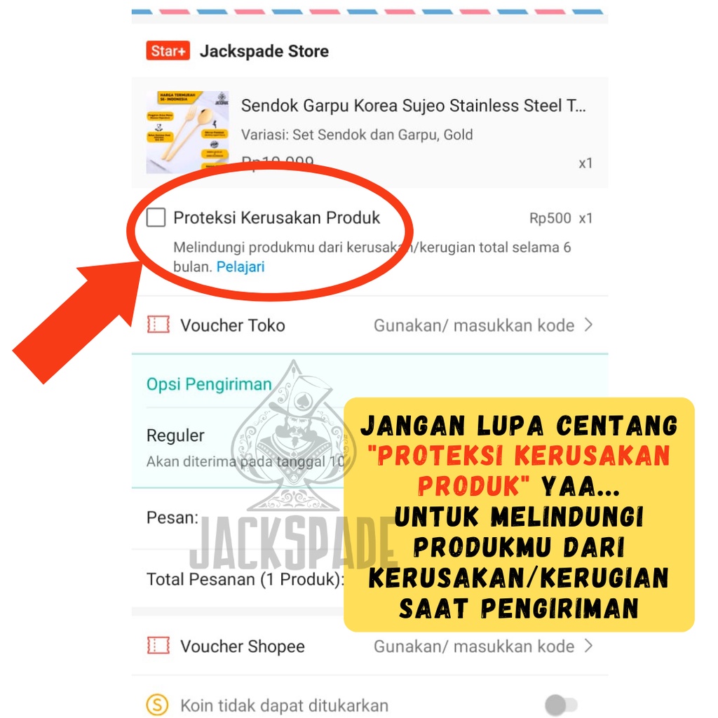 Jenis Proteksi Produk Shopee