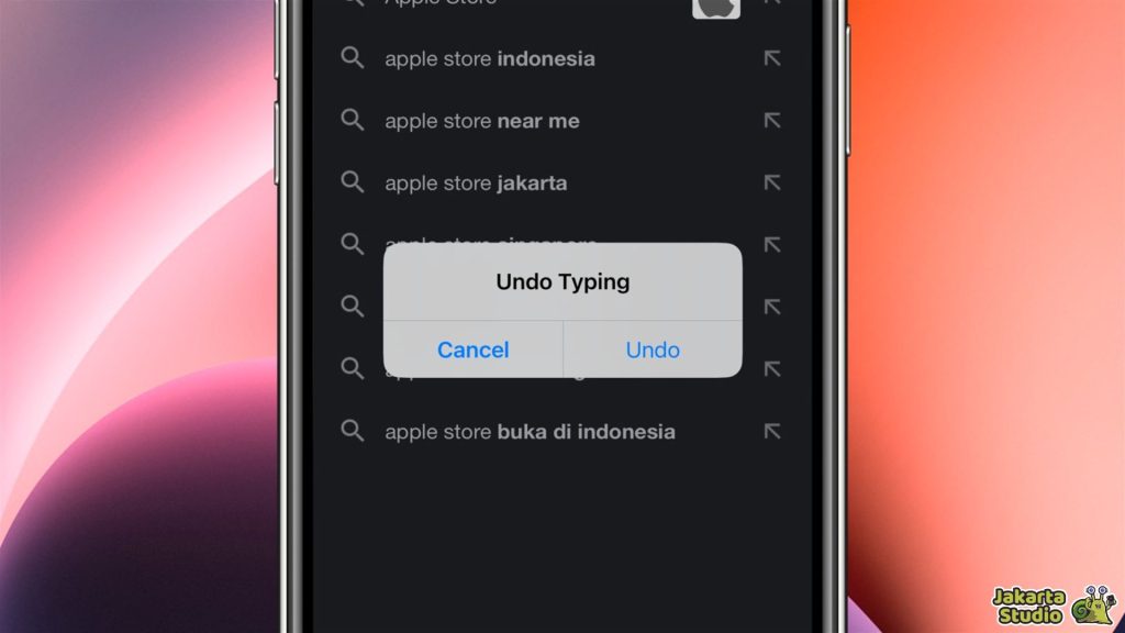 Mematikan Undo Typing iPhone