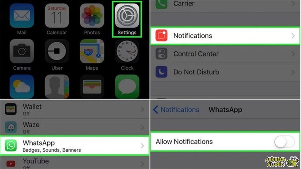 Menonatkfikan WA di iPhone