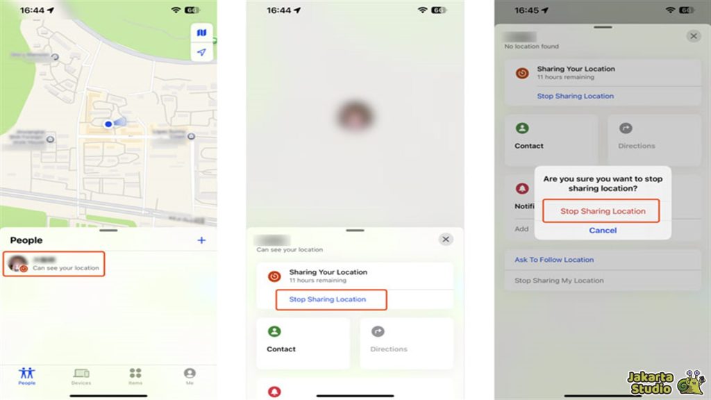 Nonaktifkan Lokasi iPhone