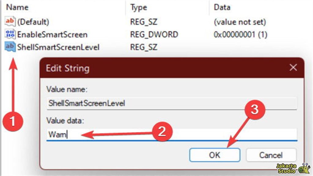 Nonaktifkan SmartScreen Windows