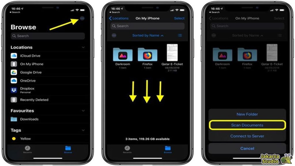 Scan Dokumen dan QR iPhone