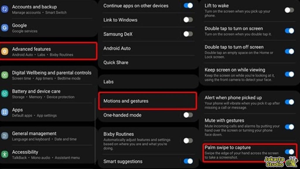 Screenshot Samsung Tanpa Tombol Power
